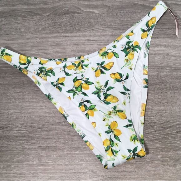 VICTORIA'S SECRET LEMON PRINT BIKINI SWIM BOTTOM NWT‎ - Picture 3 of 7